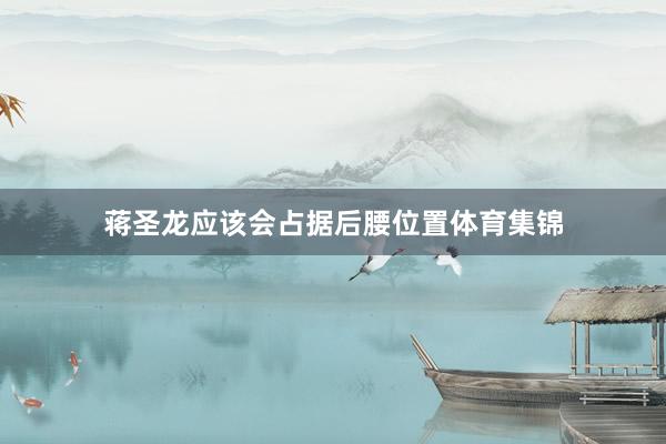 蒋圣龙应该会占据后腰位置体育集锦