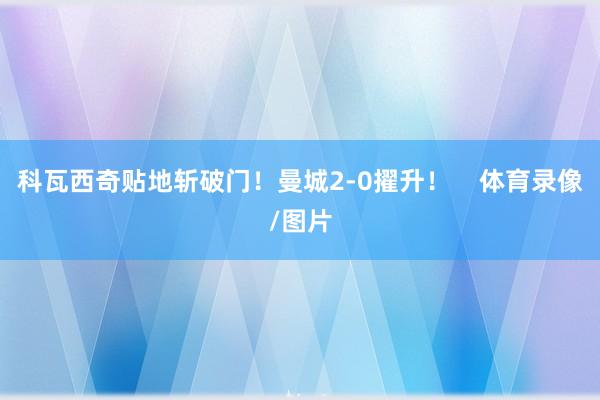 科瓦西奇贴地斩破门！曼城2-0擢升！    体育录像/图片