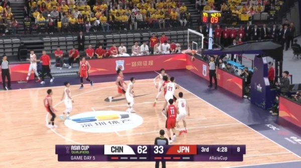 固若金汤！中国男篮驻扎密不通风 日本队半节时辰颗粒无收体育录像/图片