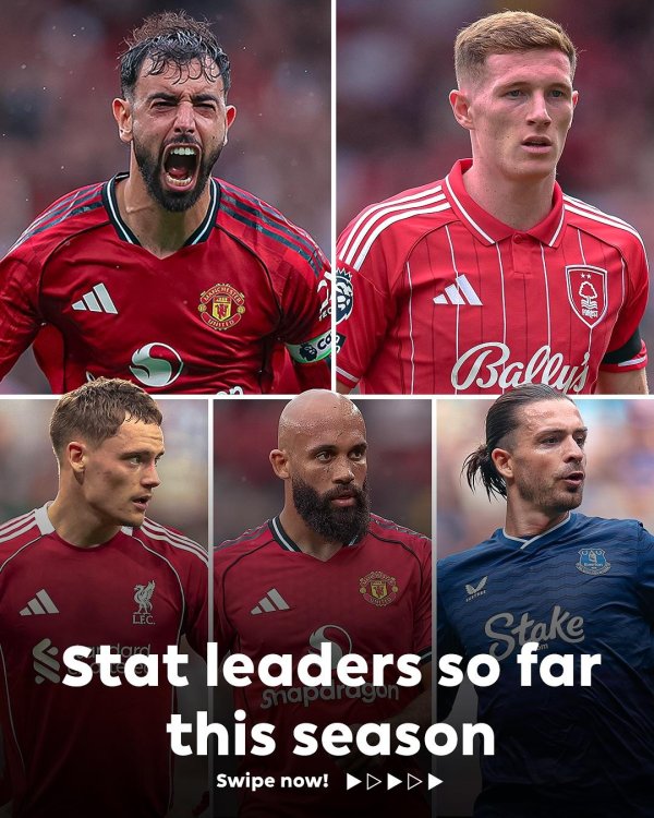 其中有让你感到不测的吗？进球最多：哈兰德（3球）助攻最多：格拉利什（4球）创造契机：B费（12次）杀入热切三区：维尔茨（42次）对方禁区触球次数：明特（24次）插上热切：姆伯莫（54次）完成过东说念主：明特（11次）触球：安德森（315次）抢断：米切尔（9次）最高时速：查切阿（37.3km/h）扑救成着力：维卡里奥（92.9%）体育集锦