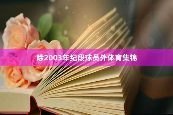除2003年纪段球员外体育集锦