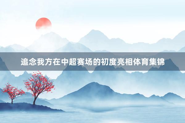 追念我方在中超赛场的初度亮相体育集锦